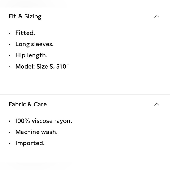 NWT Banana Republic Crepe Knit Twisted Long Sleeve Black Top Size Small. - Picture 6 of 8